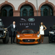 Illustration for article titled Jaguar-Land Rover Showed Off The SPECTRE Stars In Frankfurt